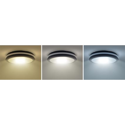 LED Prigušiva vanjski stropna svjetiljka LED/36W/40W/44W/230V 3000/4000/6500K IP65 crna