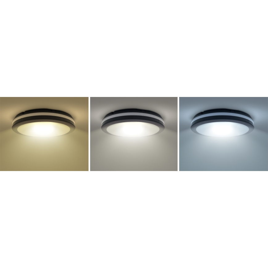 LED Prigušiva vanjski stropna svjetiljka LED/36W/40W/44W/230V 3000/4000/6500K IP65 crna