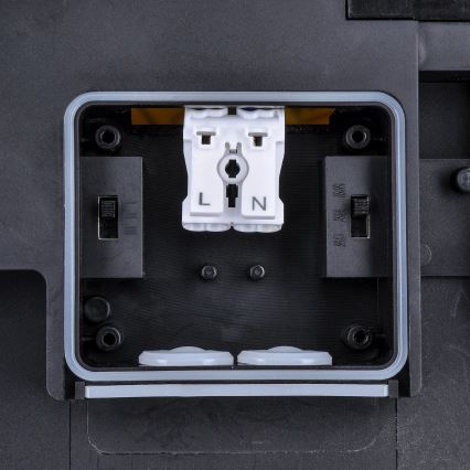 LED Prigušiva vanjski stropna svjetiljka LED/36W/40W/44W/230V 3000/4000/6500K IP65 crna