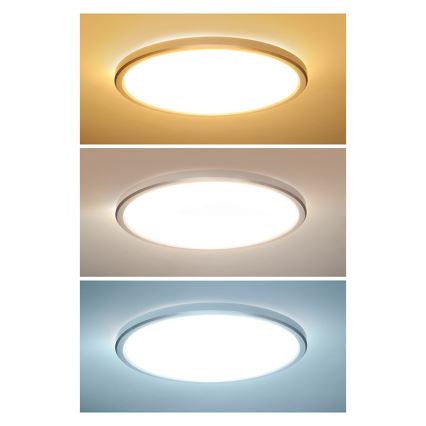 LED kupaonska stropna svjetiljka ACATE LED/18W/230V 3000/4000/6000K Ø 22 cm IP54
