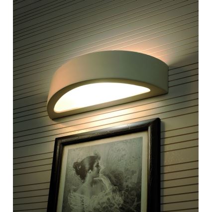Zidna svjetiljka ATENA 1xE27/60W/230V 40,5 cm bijela