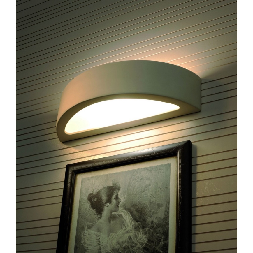 Zidna svjetiljka ATENA 1xE27/60W/230V 40,5 cm bijela
