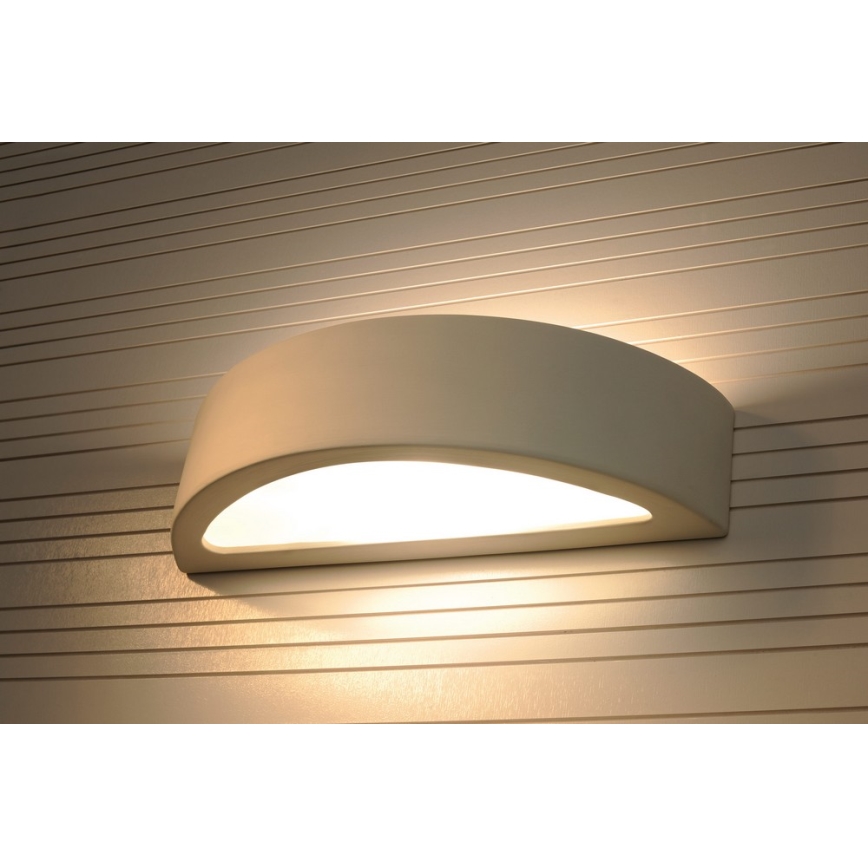 Zidna svjetiljka ATENA 1xE27/60W/230V 40,5 cm bijela
