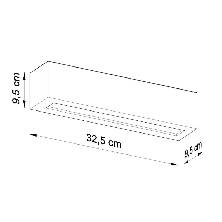Zidna svjetiljka VEGA 1xE27/60W/230V bijela