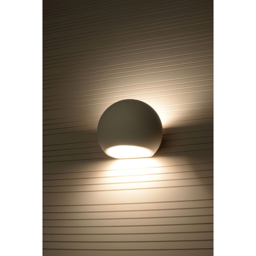 Zidna svjetiljka GLOBE 1xE27/60W/230V bijela