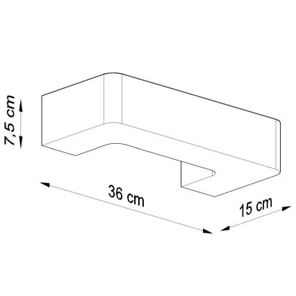 Zidna svjetiljka MAGNET 1xE27/60W/230V bijela