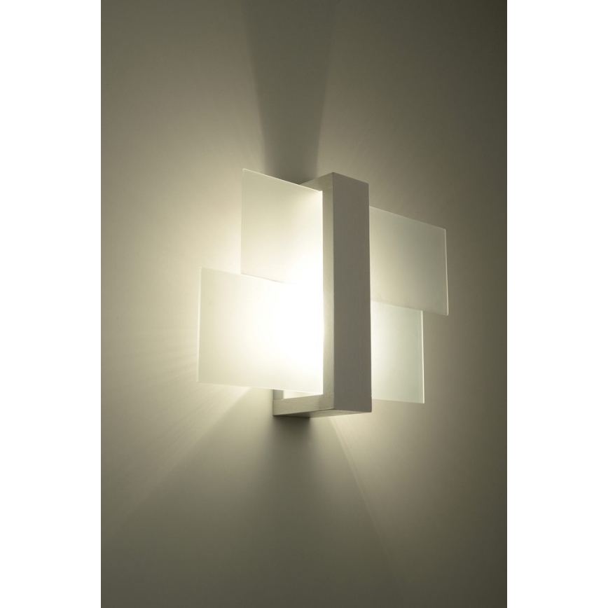 Zidna svjetiljka FENIKS 1 1xE27/60W/230V breza/bukva/bijela