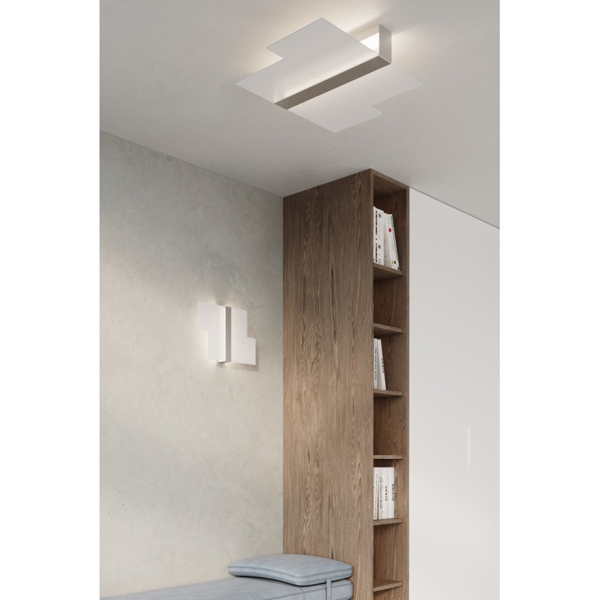 Stropna svjetiljka MASSIMO 2xE27/60W/230V bijela/sjajni krom