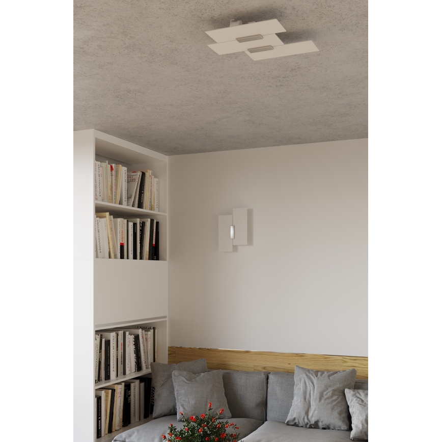Stropna svjetiljka FABIANO 3xE27/60W/230V bijela/sjajni krom