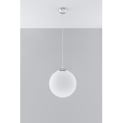 Luster na sajli UGO 1xE27/15W/230V Ø 30 cm bijela
