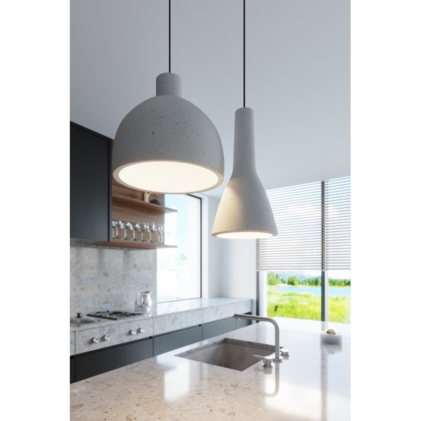 Luster na sajli DAMASO 1xE27/60W/230V beton