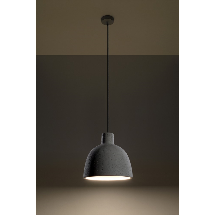 Luster na sajli DAMASO 1xE27/60W/230V beton