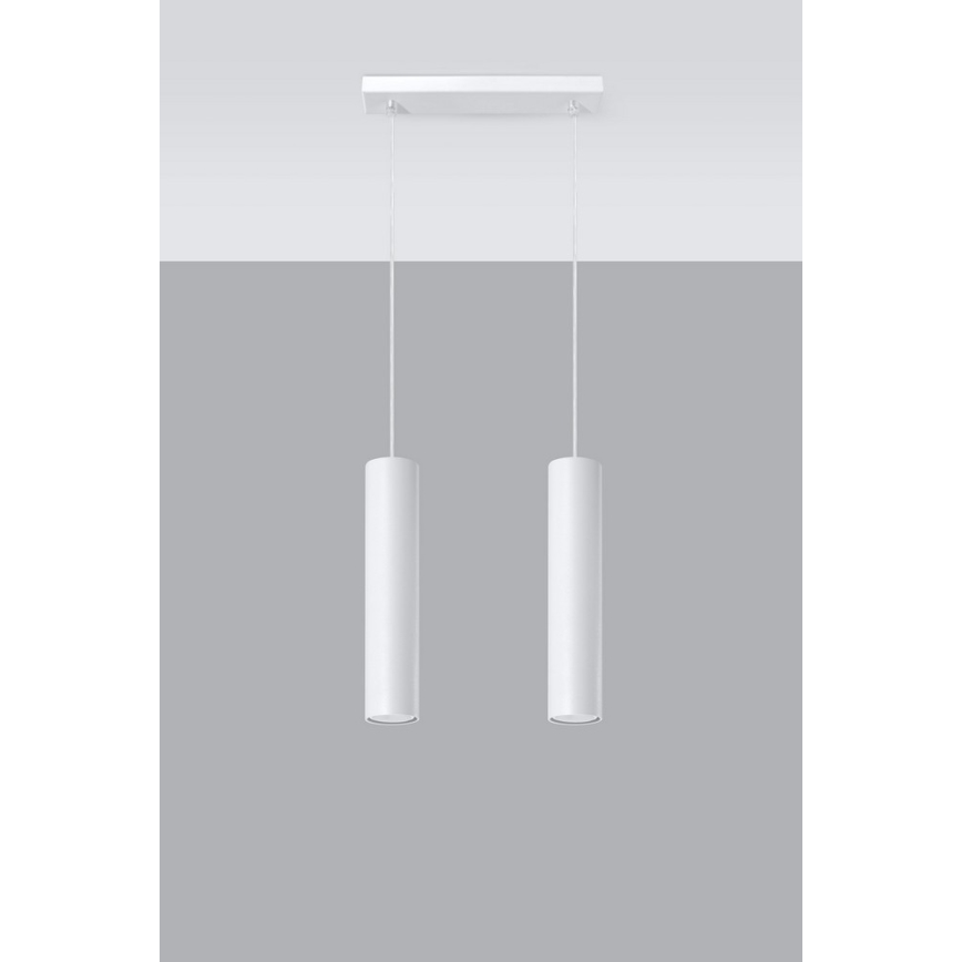 Luster na sajli LAGOS 2 2xGU10/10W/230V bijela