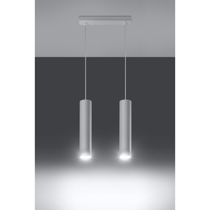 Luster na sajli LAGOS 2 2xGU10/10W/230V bijela