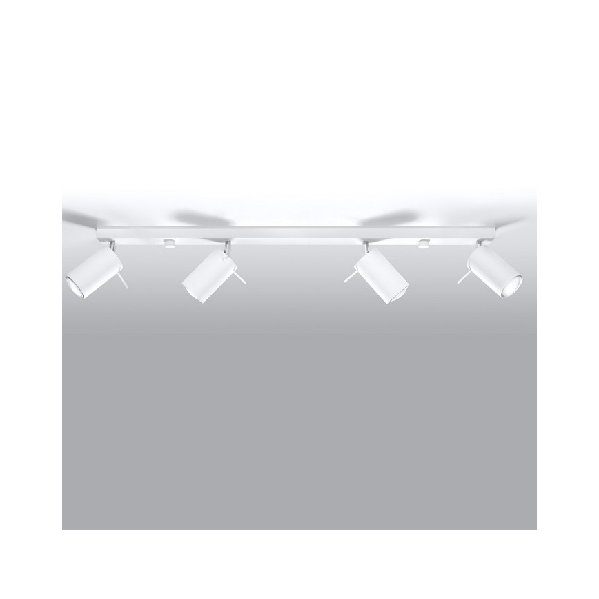 Reflektorska svjetiljka RING 4L 4xGU10/10W/230V bijela