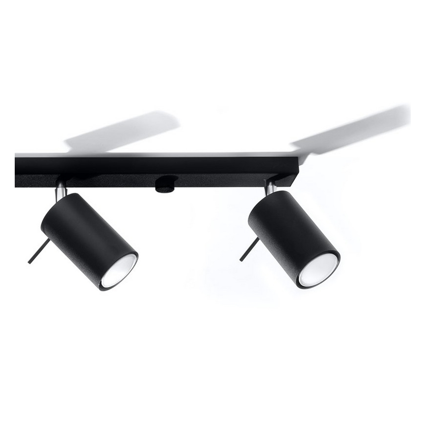 Reflektorska svjetiljka RING 4L 4xGU10/10W/230V crna