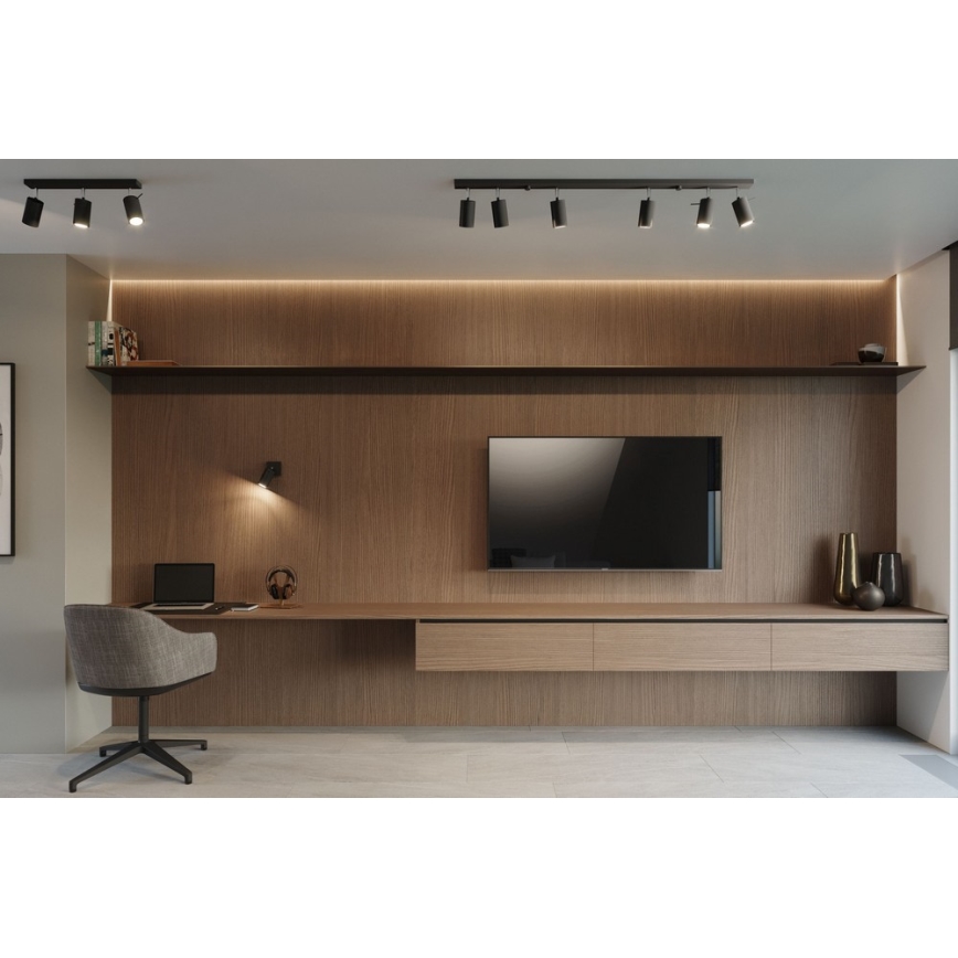 Reflektorska svjetiljka RING 6L 6xGU10/10W/230V crna
