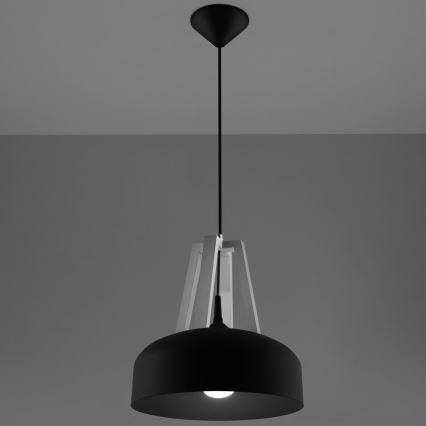 Luster na sajli CASCO 1xE27/60W/230V breza/bukva