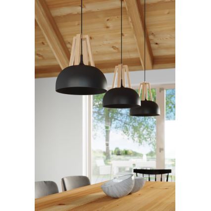 Luster na sajli CASCO 1xE27/60W/230V pr. 30 cm breza