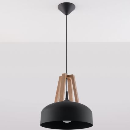 Luster na sajli CASCO 1xE27/60W/230V pr. 30 cm breza