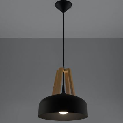 Luster na sajli CASCO 1xE27/60W/230V pr. 30 cm breza