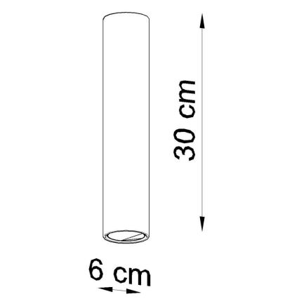 Reflektorska svjetiljka LAGOS 1xGU10/10W/230V 30 cm bijela