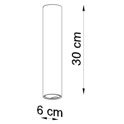 Reflektorska svjetiljka LAGOS 1xGU10/10W/230V 30 cm crna