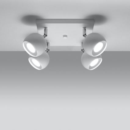 Stropna reflektorska svjetiljka OCULARE 4xGU10/10W/230V