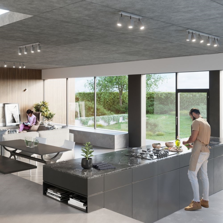 Ugradbena svjetiljka MERIDA 4xGU10/40W/230V siva