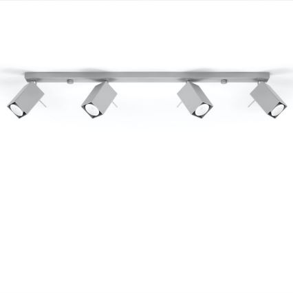 Ugradbena svjetiljka MERIDA 4xGU10/40W/230V siva