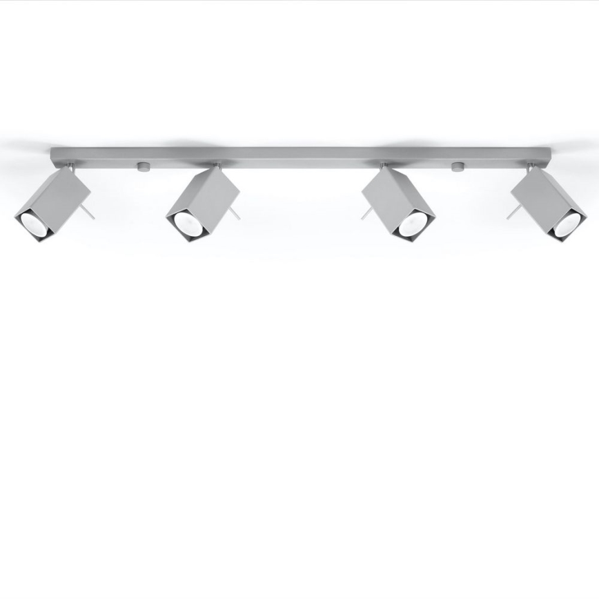 Ugradbena svjetiljka MERIDA 4xGU10/40W/230V siva