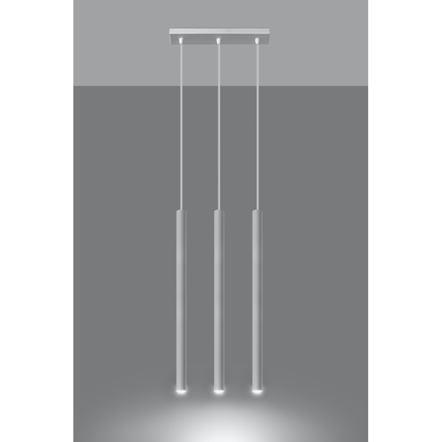 Luster na sajli PASTELO 3xG9/8W/230V bijela