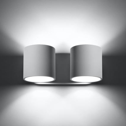 Zidno reflektorsko svjetlo ORBIS 2xG9/40W/230V bijela