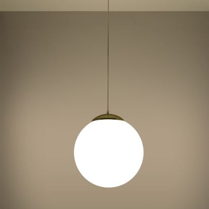 Viseći luster TOYA na sajli 1xE27/60W/230V Ø 30 cm bijeli/zlatni