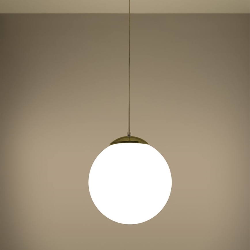Viseći luster TOYA na sajli 1xE27/60W/230V Ø 30 cm bijeli/zlatni