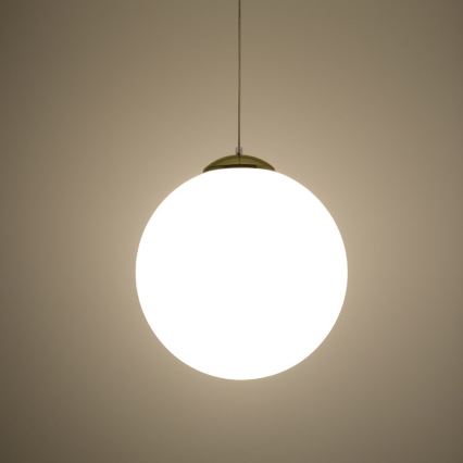 Luster na kabelu TOYA 1xE27/60W/230V Ø 40 cm bijela/zlatna
