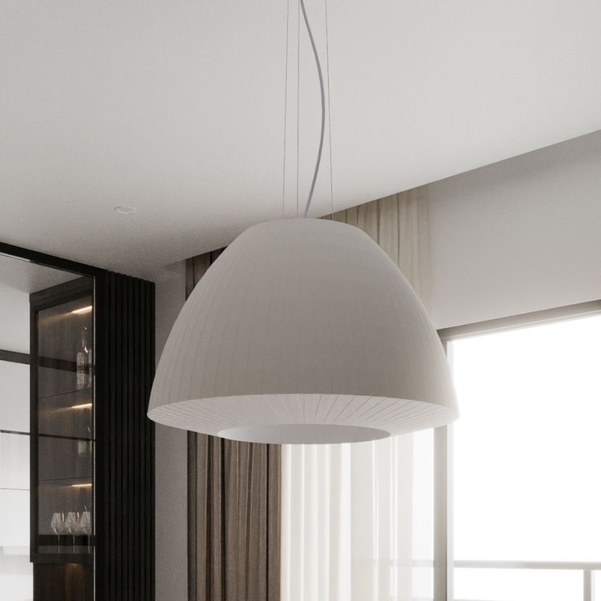 Luster na sajli BELLA 3xE27/60W/230V pr. 60 cm bijela