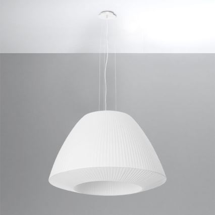 Luster na sajli BELLA 3xE27/60W/230V pr. 60 cm bijela