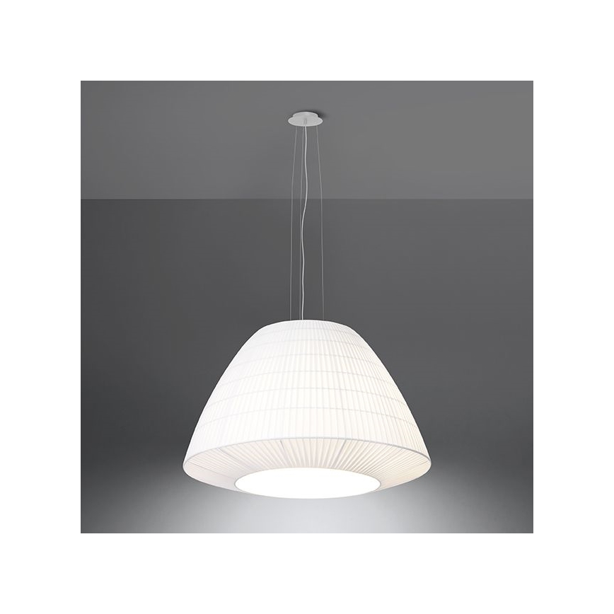 Luster na sajli BELLA 3xE27/60W/230V pr. 60 cm bijela