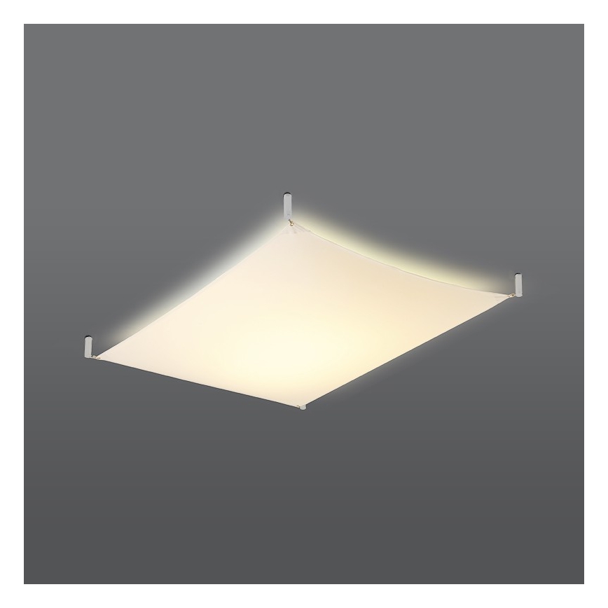 LED stropna svjetiljka LUNA 2xG13/8,5W/230V 80x105 cm bijela