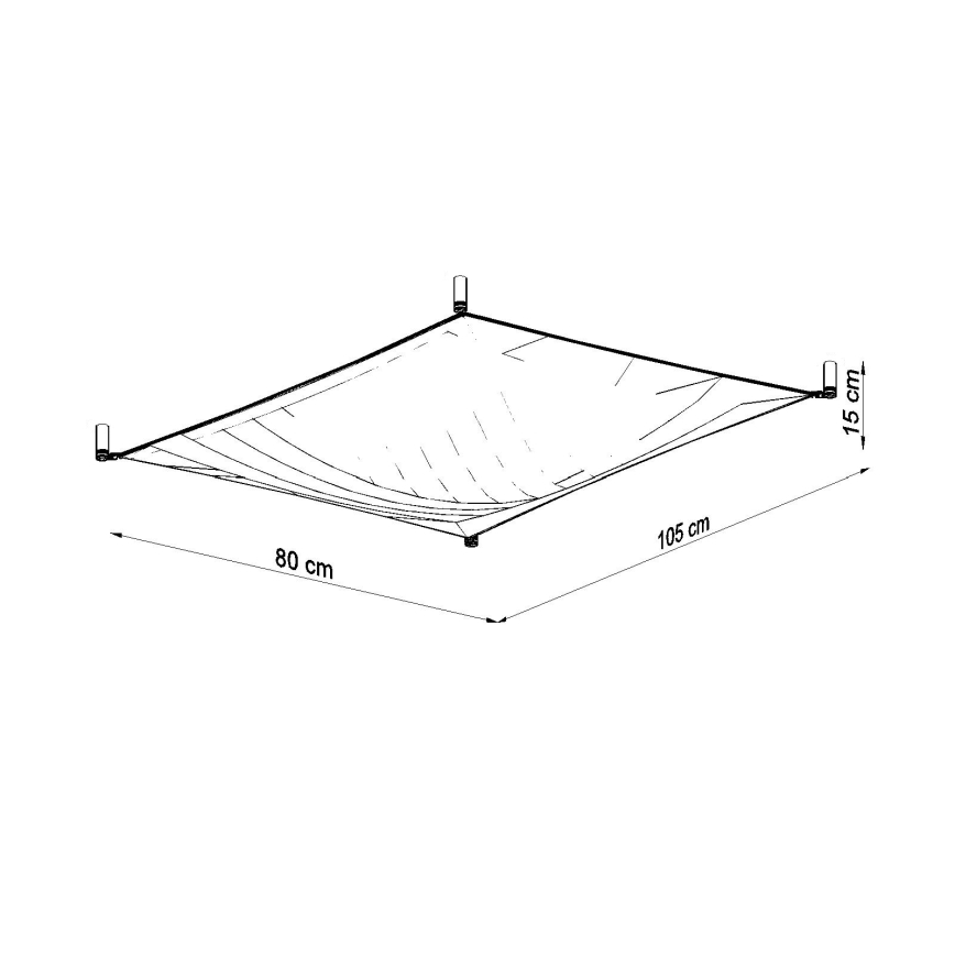 LED stropna svjetiljka LUNA 2xG13/8,5W/230V 80x105 cm bijela