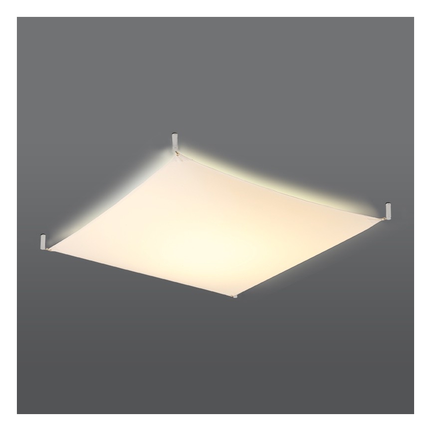 LED Stropna svjetiljka LUNA 4xG13/8,5W/230V 105x105 cm bijela
