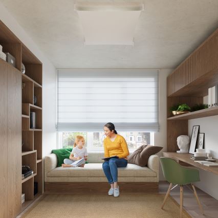 LED stropna svjetiljka LUNA 6xG13/8,5W/230V 140x140 cm bijela