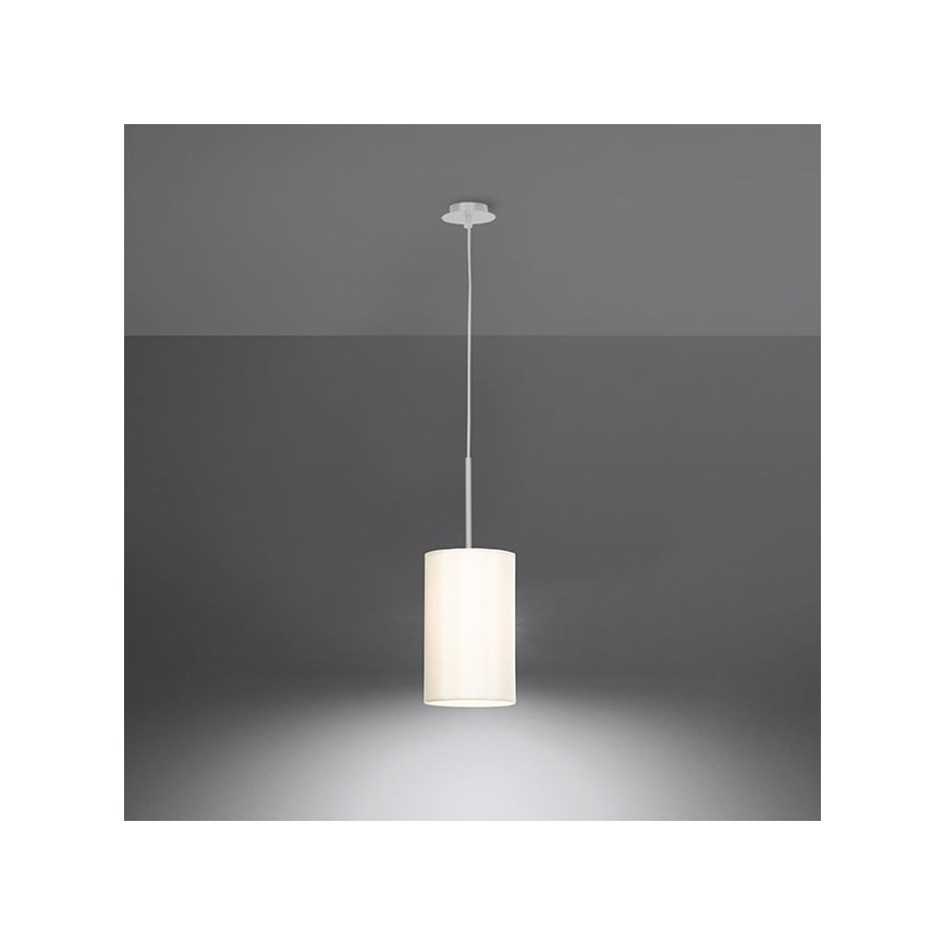 Luster na sajli OTTO 1xE27/60W/230V pr. 15 cm bijela
