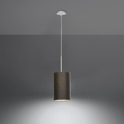Luster na sajli OTTO 1xE27/60W/230V pr. 15 cm crna