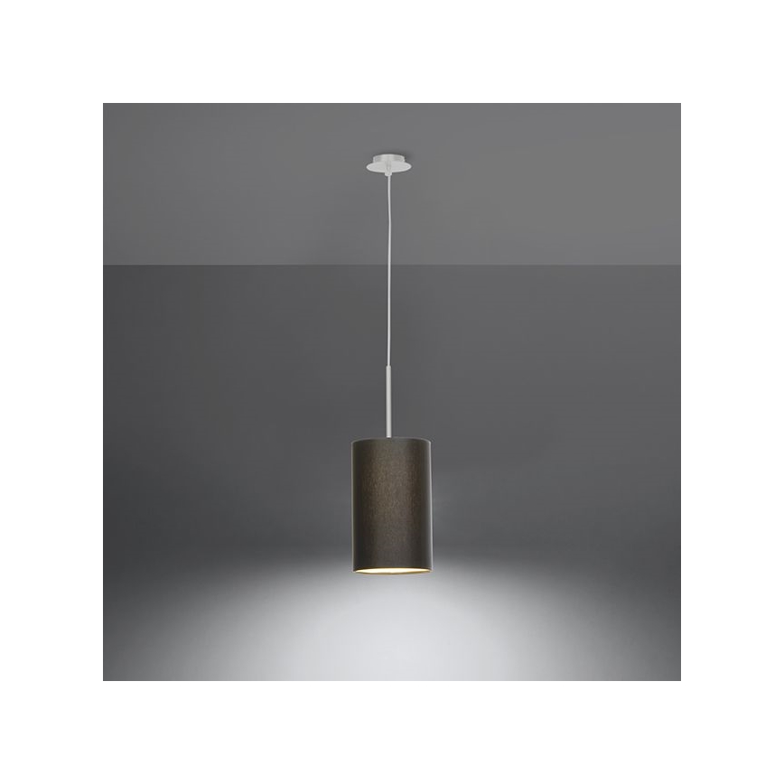 Luster na sajli OTTO 1xE27/60W/230V pr. 15 cm crna