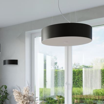 Luster na sajli SKALA 3xE27/60W/230V pr. 30 cm crna