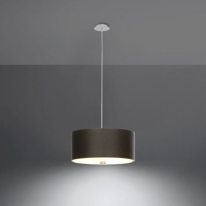 Luster na sajli SKALA 3xE27/60W/230V pr. 30 cm crna