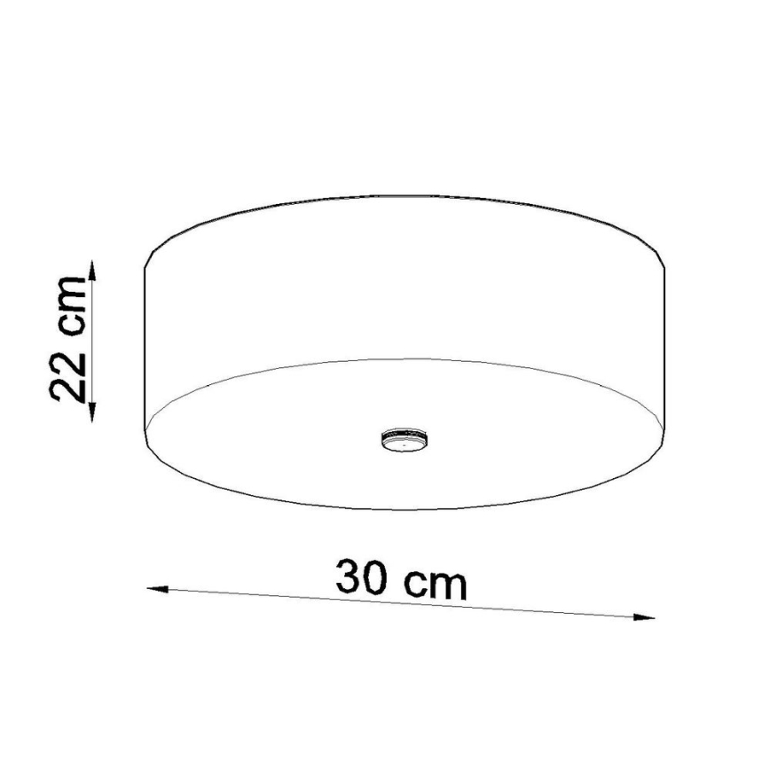 Stropna svjetiljka SKALA 3xE27/60W/230V pr. 30 cm bijela