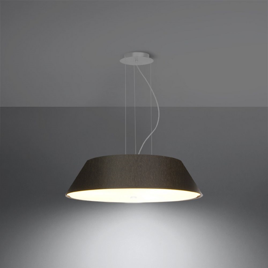 Luster na sajli VEGA 5xE27/60W/230V pr. 60 cm crna